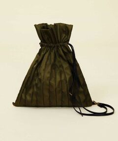 Sybilla / シビラ トートバッグ | ピンタックデザイン巾着バッグ