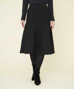 Sybilla / シビラ ミニ・ひざ丈スカート | リブニットフォルムスカート