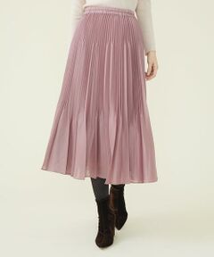 Sybilla / シビラ ロング・マキシ丈スカート | スパンオーガンジープリーツスカート