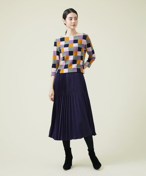 Sybilla / シビラ ニット・セーター | カラーブロックインターシャプルオーバー | 詳細10