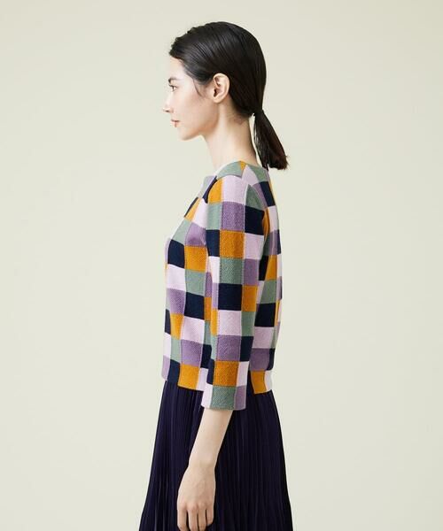Sybilla / シビラ ニット・セーター | カラーブロックインターシャプルオーバー | 詳細3