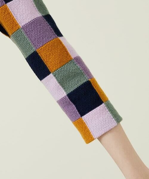 Sybilla / シビラ ニット・セーター | カラーブロックインターシャプルオーバー | 詳細6