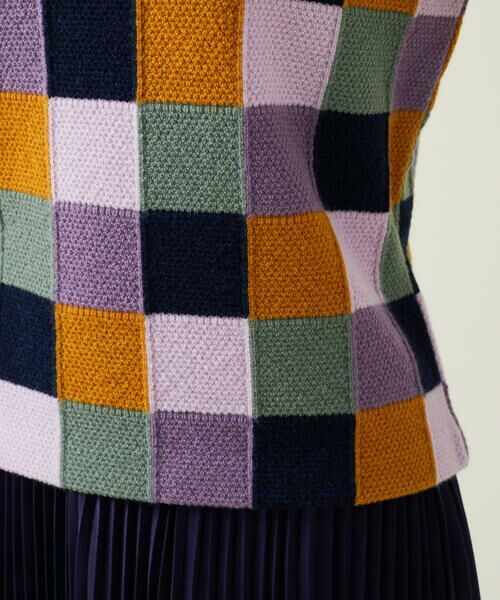 Sybilla / シビラ ニット・セーター | カラーブロックインターシャプルオーバー | 詳細7