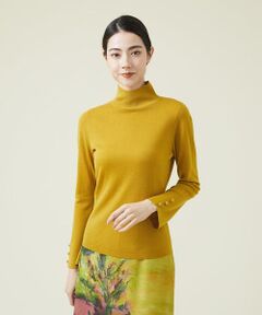 Sybilla / シビラ ニット・セーター | ハイネック袖ボタンプルオーバー