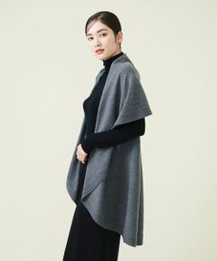 Sybilla / シビラ ベスト | ウールカシミヤドレープニットジレ