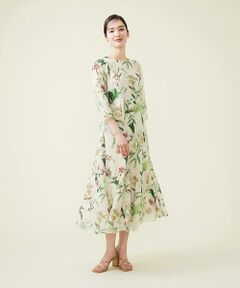 Sybilla / シビラ ドレス | スプリングガーデンプリントドレス