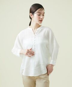 Sybilla / シビラ シャツ・ブラウス | リネンローンドルマンスリーブブラウス