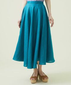 Sybilla / シビラ ロング・マキシ丈スカート | 平織りリネンサーキュラースカート