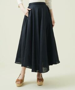 Sybilla / シビラ ロング・マキシ丈スカート | 平織りリネンサーキュラースカート