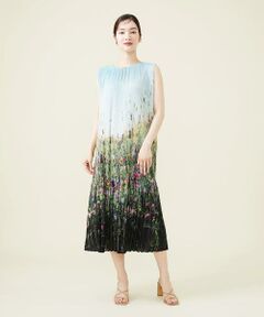 Sybilla / シビラ ロング・マキシ丈ワンピース | ランドスケーププリントプリーツドレス