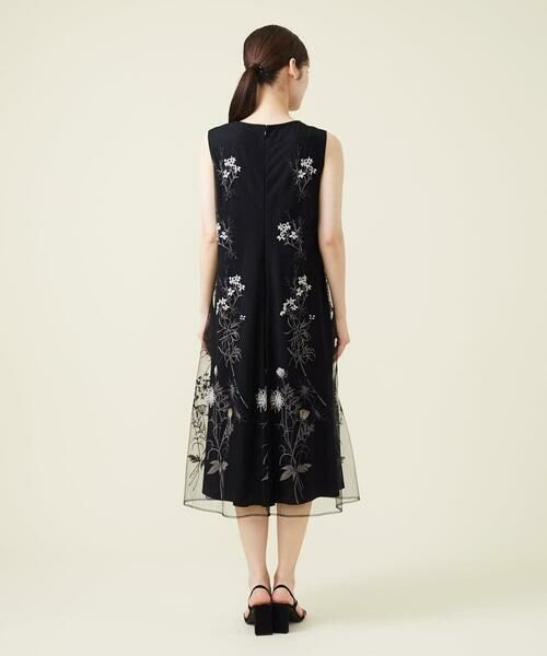 Sybilla / シビラ ドレス | フラワー刺繍チュールノースリーブドレス | 詳細6
