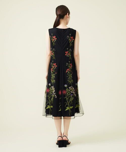 Sybilla / シビラ ドレス | フラワー刺繍チュールノースリーブドレス | 詳細17