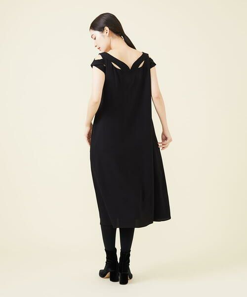 Sybilla / シビラ ドレス | 【blue&black】デコルテカットワークドレス | 詳細4