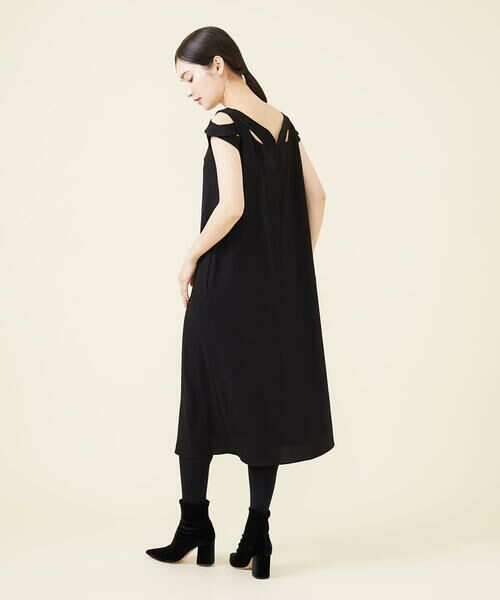 Sybilla / シビラ ドレス | 【blue&black】デコルテカットワークドレス | 詳細5