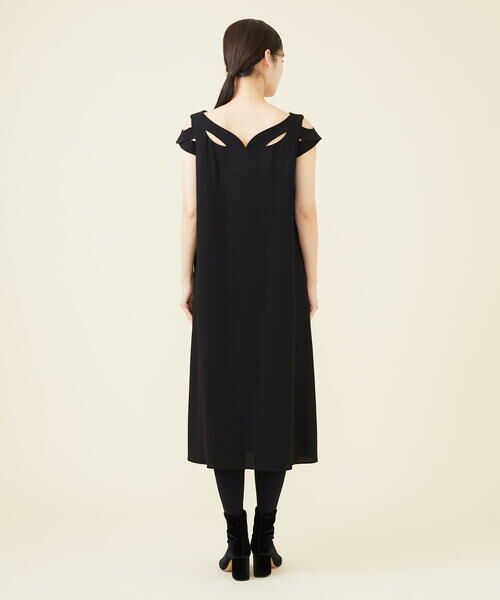 Sybilla / シビラ ドレス | 【blue&black】デコルテカットワークドレス | 詳細8