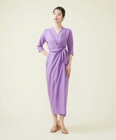 【SYBILLA DRESS】カシュクールラップジャンプスーツ