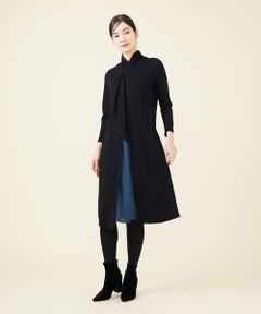 【 blue&black】ストールデザインコンビネーションドレス