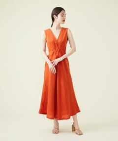 【SYBILLA DRESS】イントレチャートリネンドレス