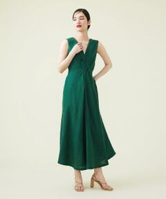 【SYBILLA DRESS】イントレチャートリネンドレス