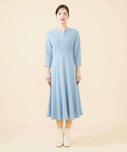 Sybilla / シビラ ロング・マキシ丈ワンピース | ピンタックラインフレアドレス | 詳細2