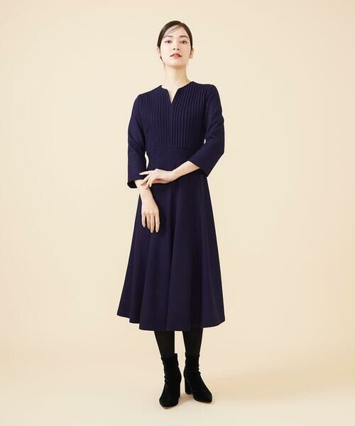 Sybilla / シビラ ロング・マキシ丈ワンピース | ピンタックラインフレアドレス | 詳細10