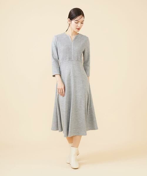 Sybilla / シビラ ロング・マキシ丈ワンピース | ピンタックラインフレアドレス | 詳細11