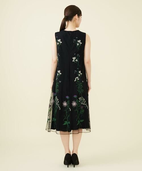 Sybilla / シビラ ドレス | フラワー刺繍チュールノースリーブドレス | 詳細6