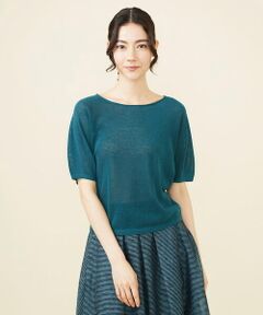 Sybilla / シビラ ニット・セーター | リネン混ホールガーメントプルオーバー