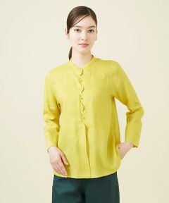 Sybilla / シビラ シャツ・ブラウス | ウェーブデザインリネンブラウス