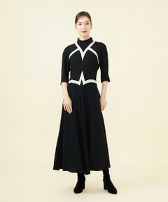 【SMART DRESS】サテンカットワークドレス