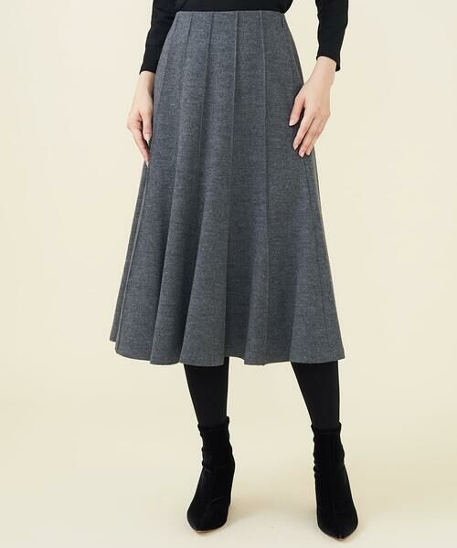 Sybilla / シビラ ロング・マキシ丈スカート | ピンタックラインウールスカート | 詳細1