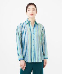 Sybilla / シビラ シャツ・ブラウス | リボンストライプシャツ