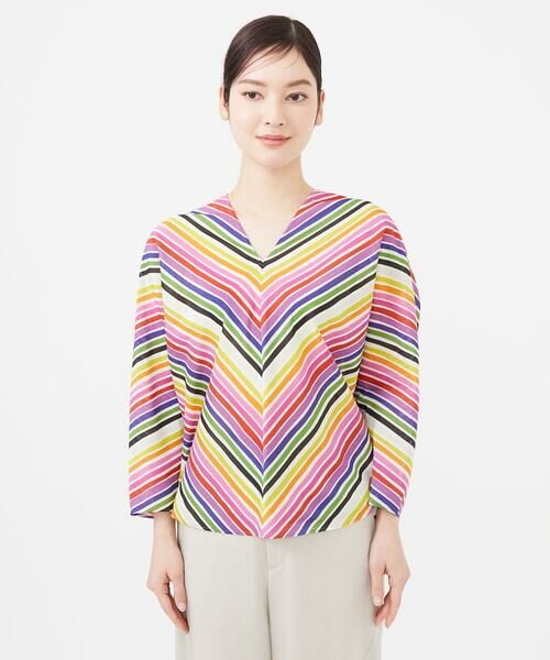 Sybilla / シビラ シャツ・ブラウス | マルチカラーストライプブラウス | 詳細1