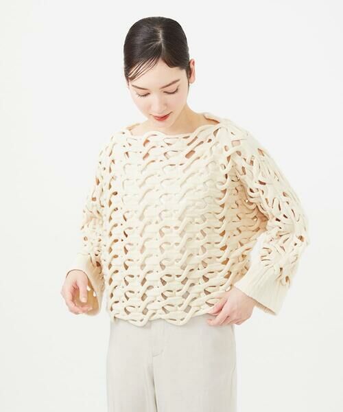 Sybilla / シビラ ニット・セーター | アートケーブルプルオーバー | 詳細9