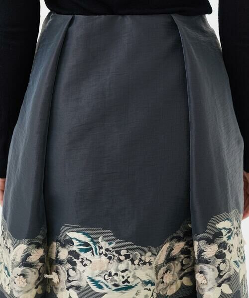 Sybilla / シビラ ロング・マキシ丈スカート | フラワーカットジャカードタックスカート | 詳細8