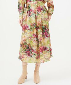Sybilla / シビラ ロング・マキシ丈スカート | ワイルドローズプリントスカート