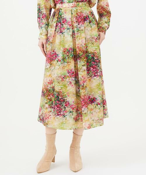 Sybilla/シビラ ワイルドローズプリントスカート ピンク SS Sybilla/シビラ ワイルドローズプリントスカート ピンク SS