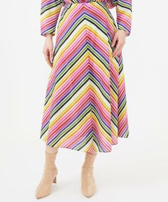 Sybilla / シビラ ロング・マキシ丈スカート | マルチカラーストライプスカート