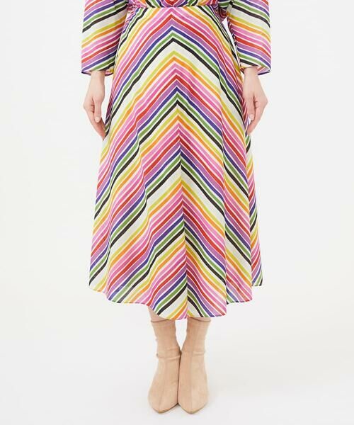 Sybilla / シビラ ロング・マキシ丈スカート | マルチカラーストライプスカート | 詳細1