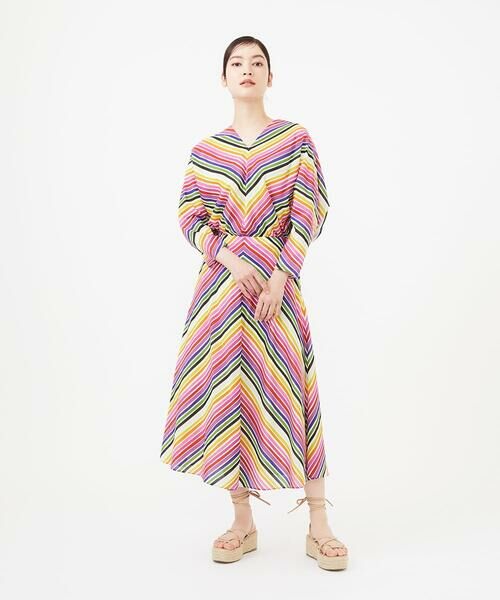 Sybilla / シビラ ロング・マキシ丈スカート | マルチカラーストライプスカート | 詳細10