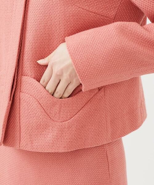 Sybilla / シビラ ノーカラージャケット | ピンクツイードノーカラージャケット | 詳細10