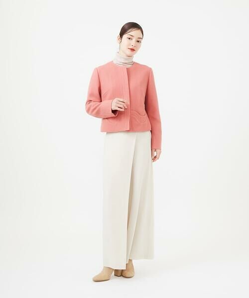 Sybilla / シビラ ノーカラージャケット | ピンクツイードノーカラージャケット | 詳細13