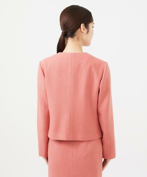 Sybilla / シビラ ノーカラージャケット | ピンクツイードノーカラージャケット | 詳細6