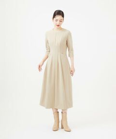 Sybilla / シビラ ドレス | 切り替えジョーゼットジャージードレス