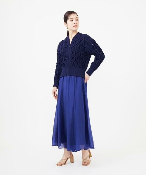 Sybilla / シビラ カーディガン・ボレロ | 変形ケーブルニットブルゾン | 詳細10