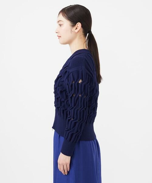 Sybilla / シビラ カーディガン・ボレロ | 変形ケーブルニットブルゾン | 詳細2
