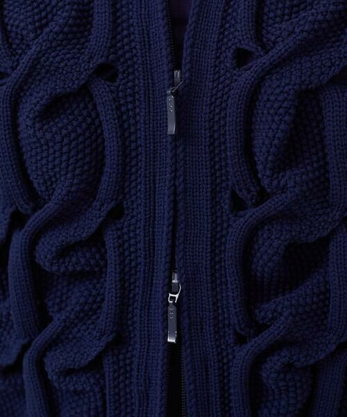 Sybilla / シビラ カーディガン・ボレロ | 変形ケーブルニットブルゾン | 詳細7