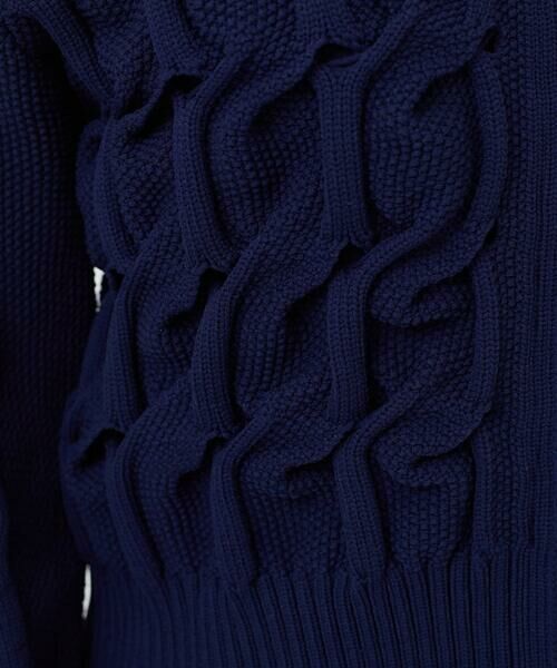 Sybilla / シビラ カーディガン・ボレロ | 変形ケーブルニットブルゾン | 詳細8