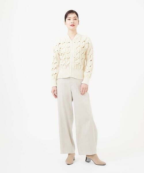 Sybilla / シビラ カーディガン・ボレロ | 変形ケーブルニットブルゾン | 詳細12