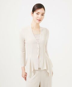 Sybilla / シビラ カーディガン・ボレロ | レギュラーヘムボタン付きカーディガン
